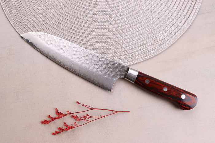 Couteau santoku japonais 18cm Sakai Takayuki Damascus Western 33 couches