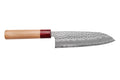 Couteau santoku japonais artisanal Tsunehisa Aogami Super martelé 16,5cm