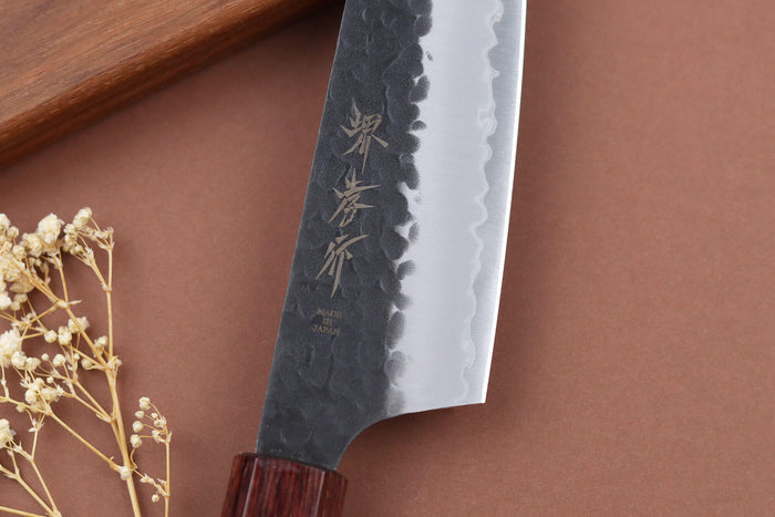 Couteau santoku kengata 16cm japonais Sakai Takayuki AS brut de forge
