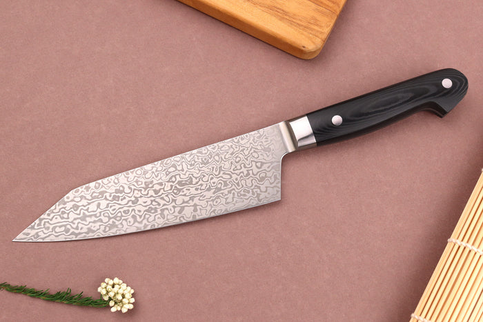 Couteau santoku kiritsuke 16cm japonais Sakai Takayuki Coreless Damascus