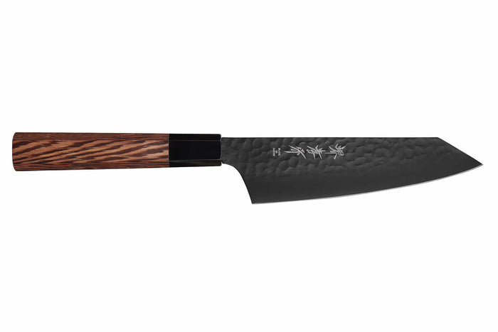 Couteau santoku kiritsuke 16cm japonais Sakai Takayuki Kurokage VG10 manche en wengé