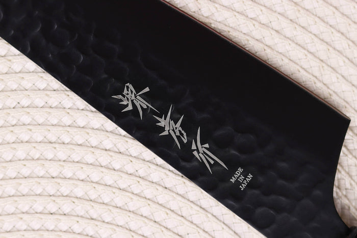 Couteau santoku kiritsuke 16cm japonais Sakai Takayuki Kurokage VG10 manche en wengé