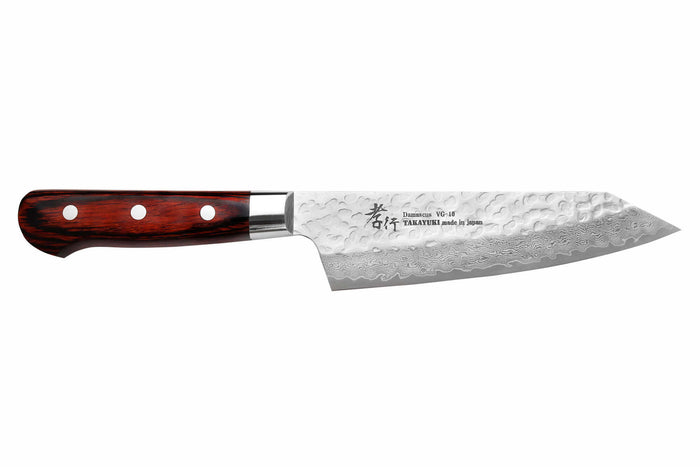 Couteau santoku kiritsuke japonais 16cm Sakai Takayuki Damascus Western 33 couches