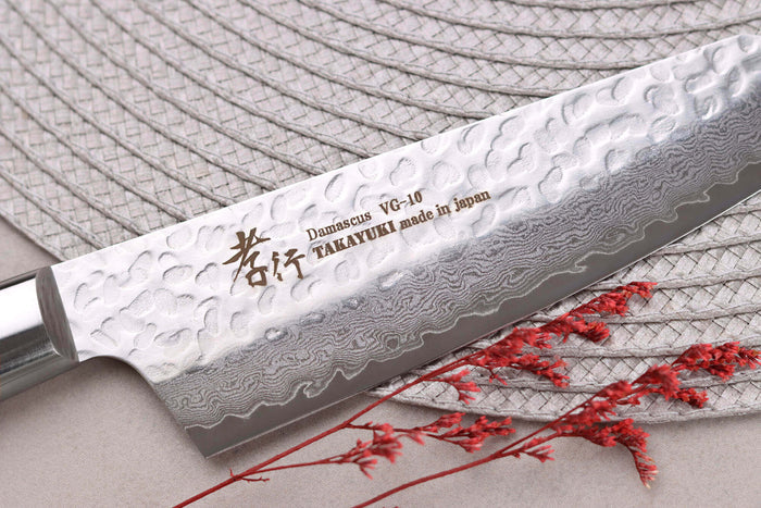 Couteau santoku kiritsuke japonais 16cm Sakai Takayuki Damascus Western 33 couches