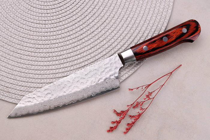 Couteau santoku kiritsuke japonais 16cm Sakai Takayuki Damascus Western 33 couches