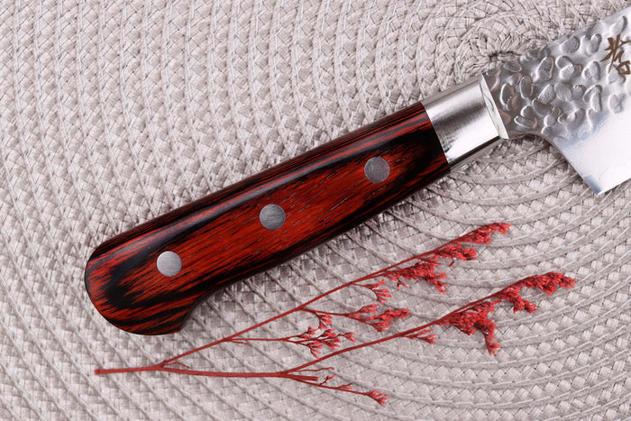 Couteau santoku kiritsuke japonais 16cm Sakai Takayuki Damascus Western 33 couches