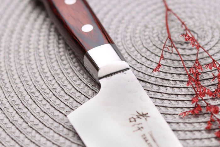 Couteau santoku kiritsuke japonais 16cm Sakai Takayuki Damascus Western 33 couches