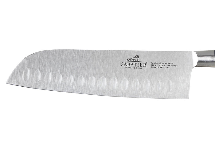 Couteau santoku Sabatier Idéal Bleu Abysse 100% forgé lame 18cm