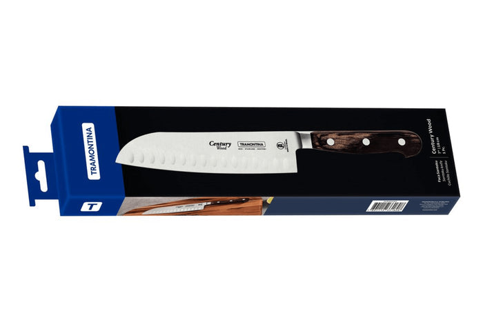 Couteau santoku Tramontina Century lame forgée 18cm manche technobois