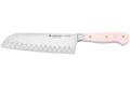 Couteau santoku Wusthof Classic Colour Pink Himalayan Salt forgé lame alvéolée 17cm