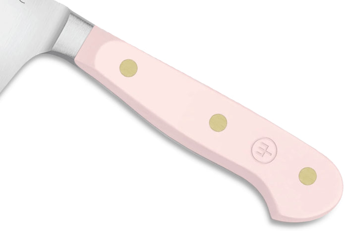 Couteau santoku Wusthof Classic Colour Pink Himalayan Salt forgé lame alvéolée 17cm