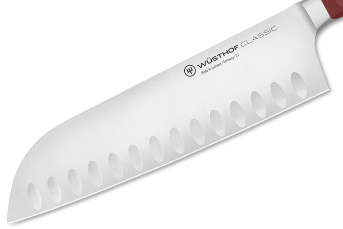 Couteau santoku Wusthof Classic Colour Tasty Sumac lame alvéolée 17cm