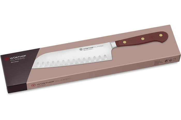 Couteau santoku Wusthof Classic Colour Tasty Sumac lame alvéolée 17cm