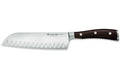 Couteau santoku Wüsthof Ikon forgé 17cm alvéolé en bois de grenadille