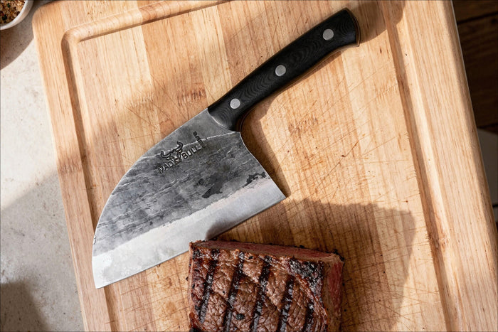 Couteau serbe Samura Mad Bull 18cm manche en G10 et carbone noir