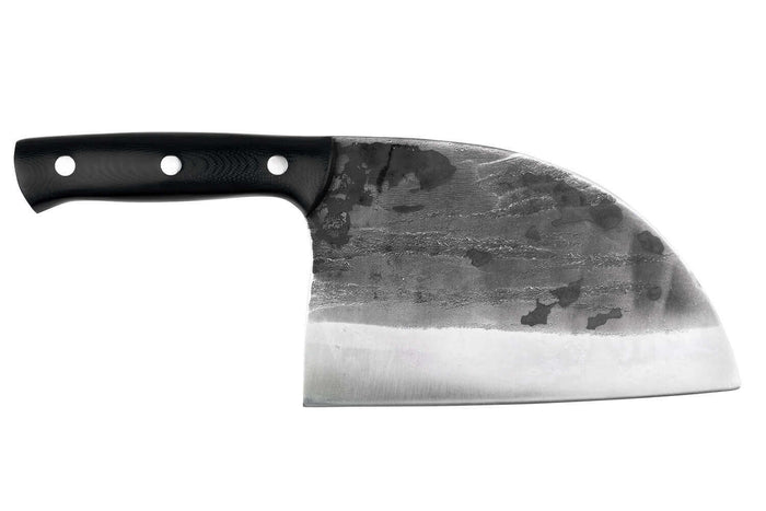 Couteau serbe Samura Mad Bull 18cm manche en G10 et carbone noir