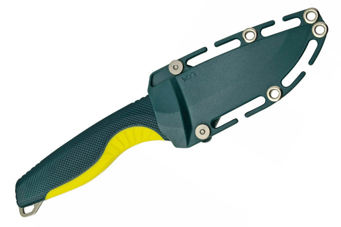Couteau SOG Aegis FX SGAEGISFXFOMO lame 9,3cm manche en FRN vert avec étui