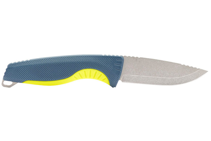 Couteau SOG Aegis FX SGAEGISFXINJA lame 9,3cm manche en nylon/fibres de verre bleu/jaune