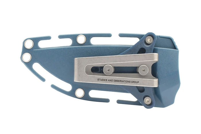 Couteau SOG Aegis FX SGAEGISFXINJA lame 9,3cm manche en nylon/fibres de verre bleu/jaune