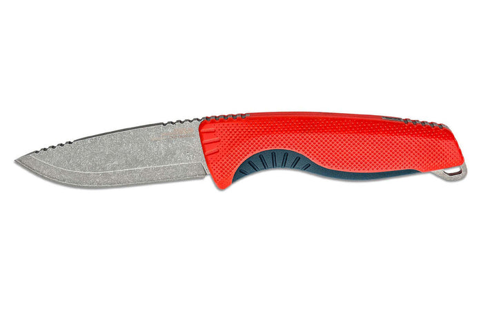 Couteau SOG Aegis FX SGAEGISFXRIN lame 9,3cm manche en nylon/fibres de verre rouge avec étui