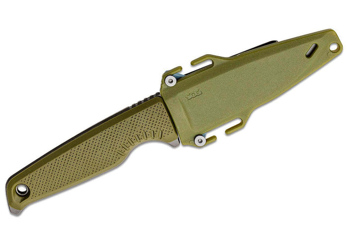 Couteau SOG Altair FX SGALTAIRFXGR lame 8,6cm manche en FRN vert avec étui