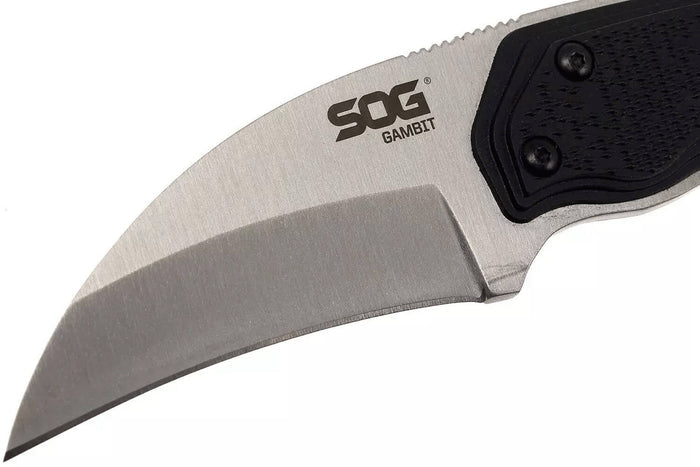 Couteau SOG Gambit SGGB1001 lame 6,6cm manche en nylon/fibres de verre noir