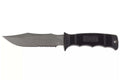 Couteau SOG Seal Pup SGM37N lame semi-dentée 12cm manche en nylon/fibres de verre noir + étui