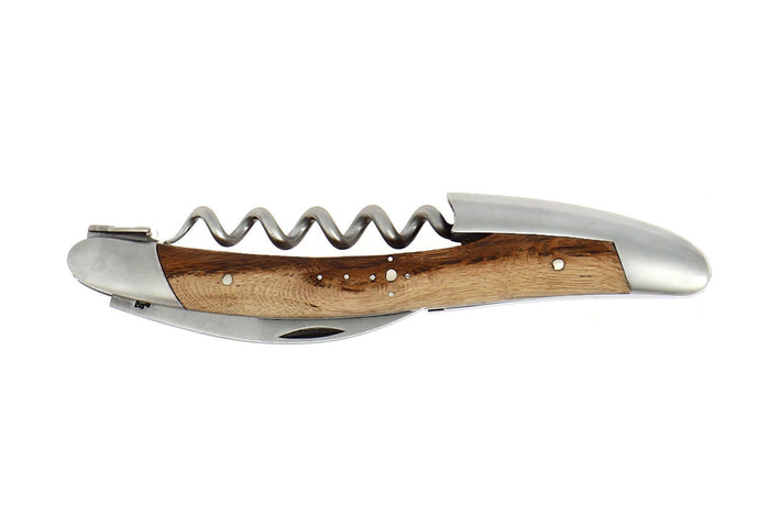 Couteau sommelier Forge de Laguiole manche en cep de vigne finition satinée