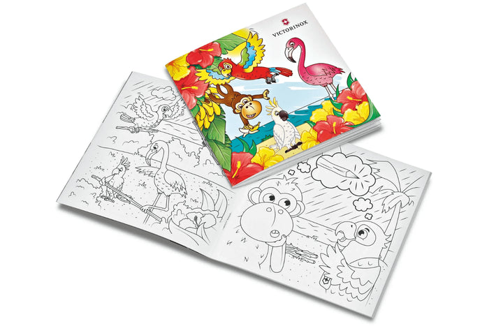Couteau suisse pour enfant My First Victorinox édition animaux motif perroquet 84mm 9 fonctions