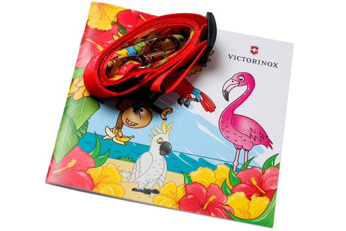 Couteau suisse pour enfant My First Victorinox édition animaux motif perroquet 84mm 9 fonctions