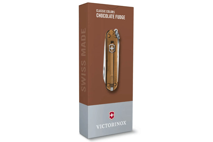 Couteau suisse Victorinox Classic SD Colors Translucide Chocolate Fudge 58mm 7 fonctions