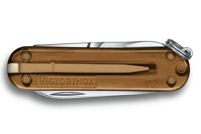 Couteau suisse Victorinox Classic SD Colors Translucide Chocolate Fudge 58mm 7 fonctions