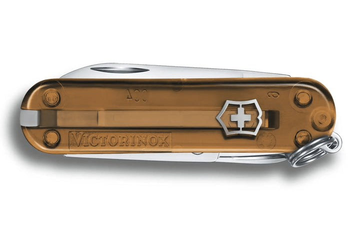 Couteau suisse Victorinox Classic SD Colors Translucide Chocolate Fudge 58mm 7 fonctions