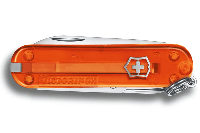 Couteau suisse Victorinox Classic SD Colors Translucide Fire Opal 58mm 7 fonctions