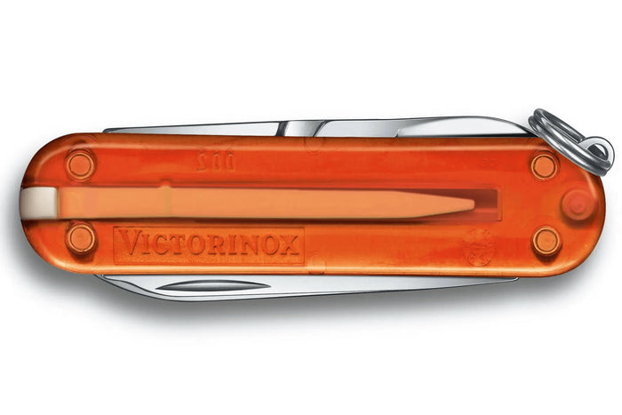 Couteau suisse Victorinox Classic SD Colors Translucide Fire Opal 58mm 7 fonctions