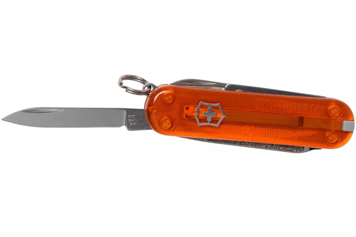 Couteau suisse Victorinox Classic SD Colors Translucide Fire Opal 58mm 7 fonctions