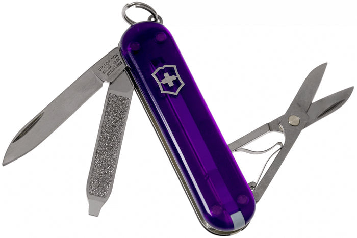 Couteau suisse Victorinox Classic SD Colors Translucide Persian Indigo 58mm 7 fonctions