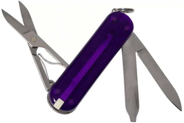 Couteau suisse Victorinox Classic SD Colors Translucide Persian Indigo 58mm 7 fonctions