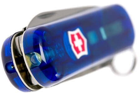 Couteau suisse Victorinox Signature Lite bleu translucide 58mm 7 fonctions