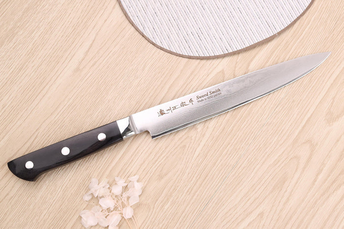 Couteau sujihiki 20cm japonais Satake Cutlery damas 69 couches