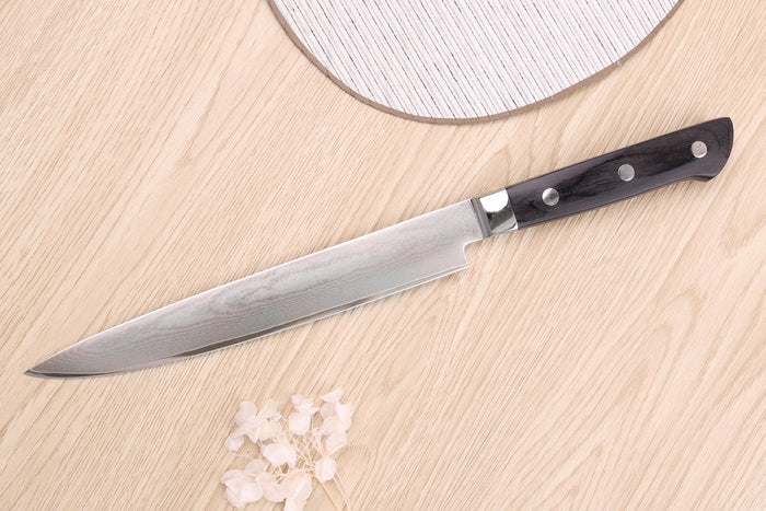 Couteau sujihiki 20cm japonais Satake Cutlery damas 69 couches