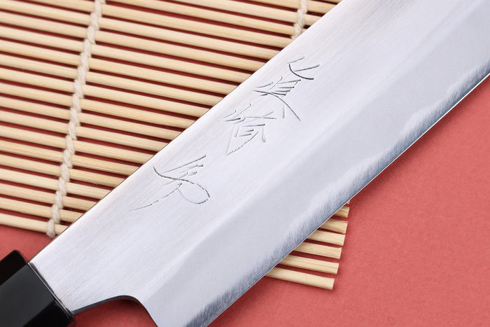 Couteau sujihiki 24cm japonais artisanal Naoki Mazaki WS2 poli