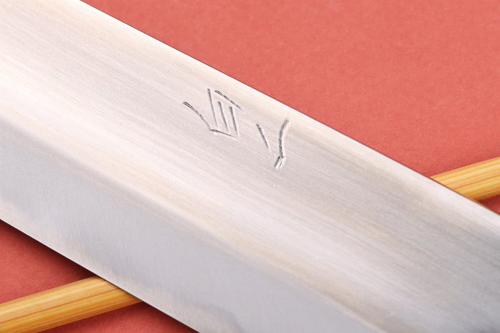Couteau sujihiki 24cm japonais artisanal Naoki Mazaki WS2 poli