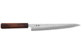 Couteau sujihiki 24cm japonais artisanal Yuzo Enju Damas 440C