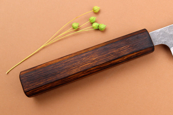 Couteau sujihiki 24cm japonais artisanal Yuzo Enju Damas 440C