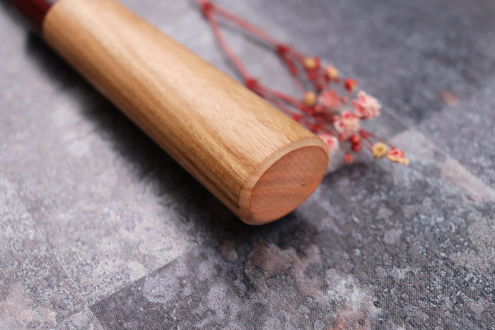 Couteau sujihiki japonais artisanal Tsunehisa Aogami Super martelé 24cm