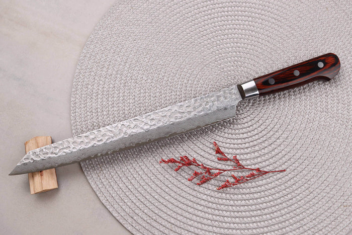 Couteau sujihiki kiritsuke japonais 27cm Sakai Takayuki Damascus Western 33 couches