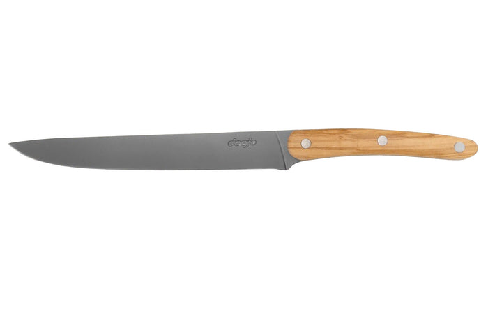 Couteau tranchelard Deejo 20cm manche en bois d'olivier