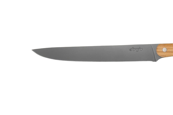 Couteau tranchelard Deejo 20cm manche en bois d'olivier