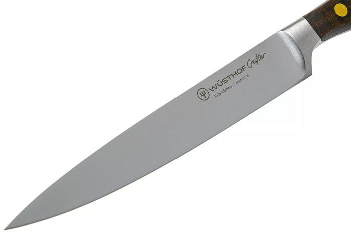 Couteau tranchelard Wüsthof Crafter forgé 16cm en chêne fumé